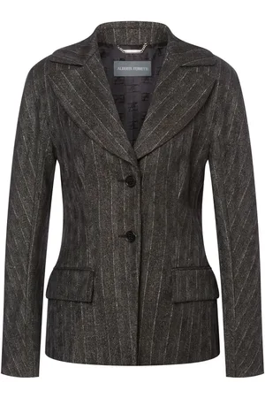 Alberta Ferretti Blazer a rayas diplomáticas