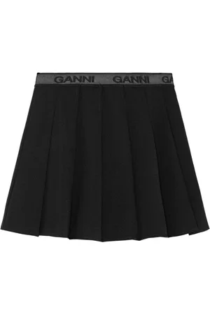 Ganni Falda corta plisada