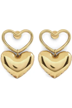 Nina Ricci Pendientes con charm de corazón