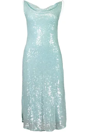 LAPOINTE Vestido midi con lentejuelas