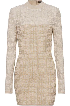 Balmain Vestido PB Labyrinth en jacquard
