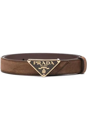 Prada Cinturón con logo triangular esmaltado