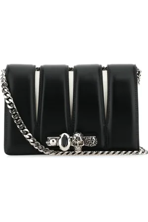 Alexander McQueen Bolso Slash con cadena y apliques