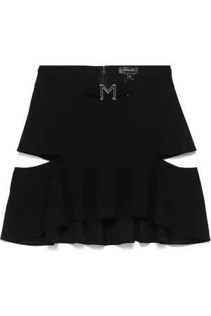 MUGLER Falda corta con placa M