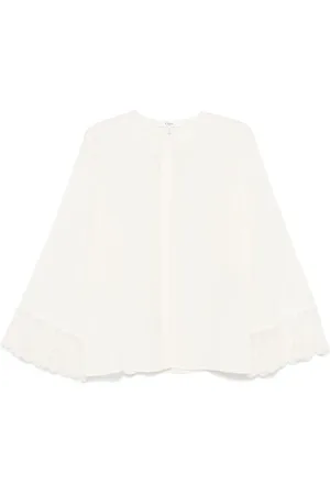 Chloé Blusa sin cuello en crepé de china