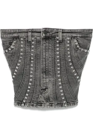 MUGLER Bustier con apliques