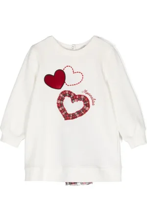 MONNALISA Vestido con logo bordado
