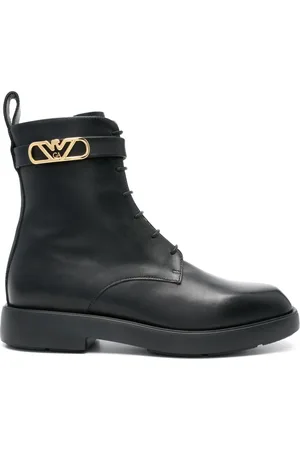 Emporio Armani Botas con logo Eagle