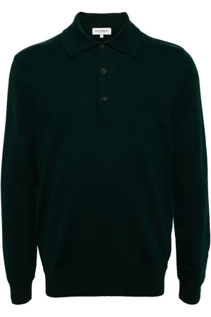 MAN ON THE BOON. Jersey tipo polo de cachemira
