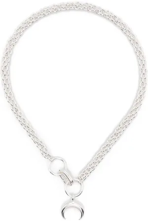 Marine Serre Collar Recycled Pewter Moon