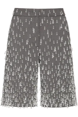 VALENTINO GARAVANI Pantalones cortos de vestir de talle bajo