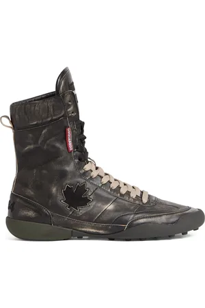 Dsquared2 Zapatillas altas con efecto envejecido