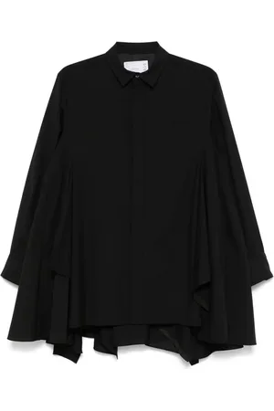 SACAI Vestido camisero con diseño asimétrico