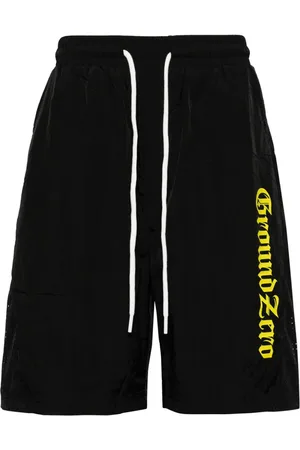 Ground Zero Bermudas con logo estampado y cordones