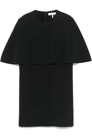 Chloé Vestido corto con detalle de capa
