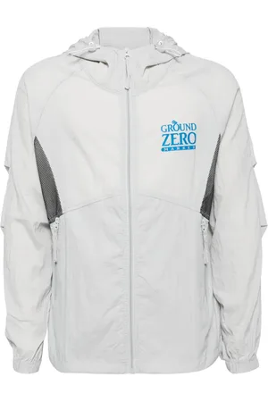 Ground Zero Chaqueta liviana con logo estampado
