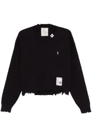 Maison Mihara Yasuhiro Jersey con efecto envejecido