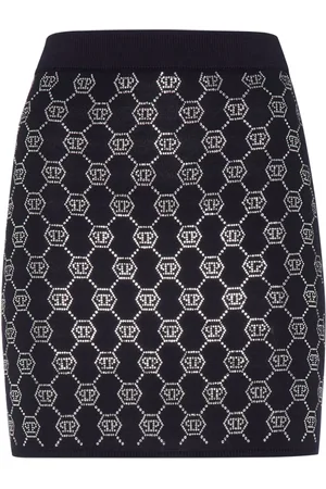 Philipp Plein Minifalda con monograma