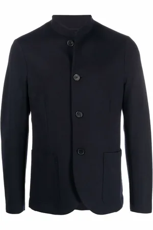 Harris Wharf London Blazer con cuello alzado