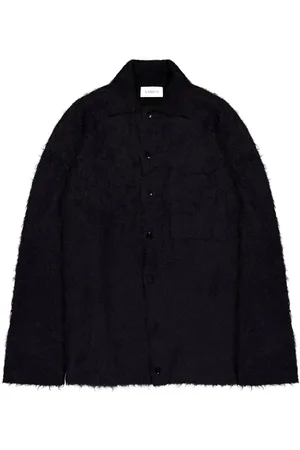 LANEUS Camisa con cuello italiano