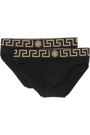 VERSACE Pack de dos bóxeres con detalle Greca