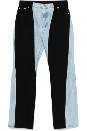 MUGLER Vaqueros rectos con diseño colour block