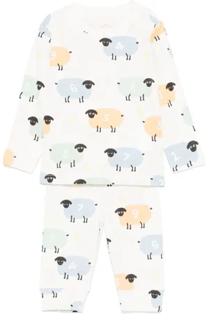 Stella McCartney Conjunto con motivo Sheep