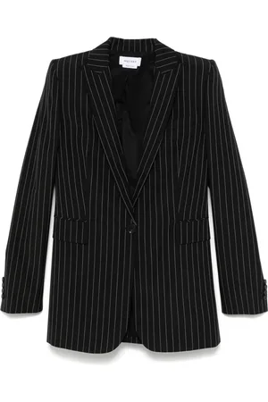 Alexander McQueen Blazer a rayas diplomáticas