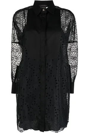 Max Mara Vestido camisero bordado