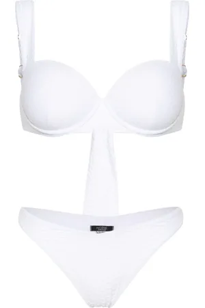 Noire Swimwear Bikini Nikki con efecto de piel de serpiente