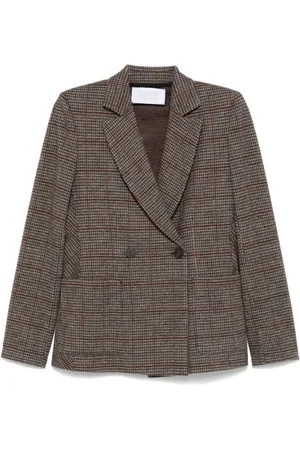 Harris Wharf London Blazer con motivo pied de poule