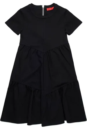 MAX&Co. Kids Vestido plisado de manga corta
