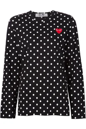 Comme des Garçons Camiseta de lunares de manga larga