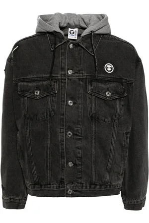 A Bathing Ape Chaqueta con capucha y parche del logo