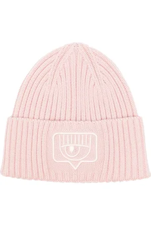 Chiara Ferragni Eyelike-embroidered ribbed beanie