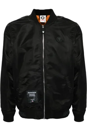 A Bathing Ape Chaqueta bómber con parche del logo