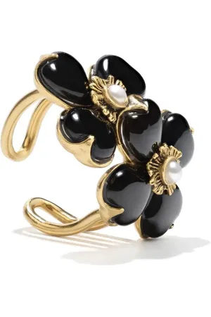 Goossens Anillo Toi & Moi Clover bañado en oro