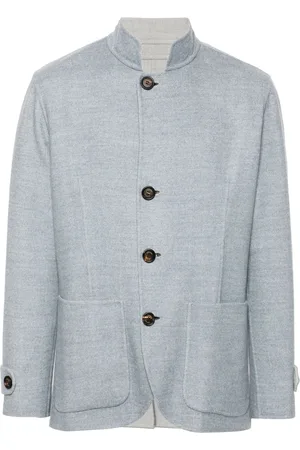ELEVENTY Blazer con motivo de espiga