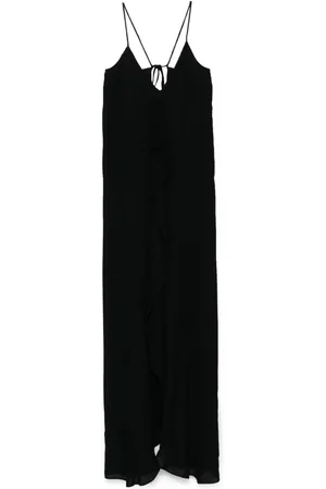Jil Sander Vestido largo con detalles de volantes