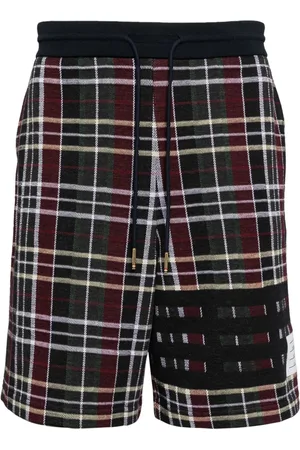Thom Browne Pantalones cortos de deporte a cuadros