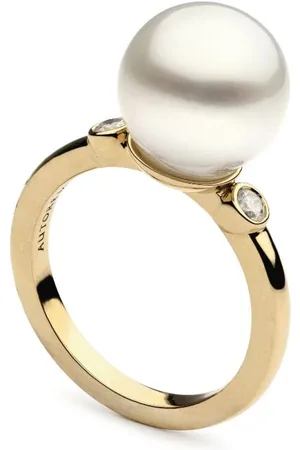 Autore Anillo Allegra en oro amarillo de 9 ct con perlas del mar del Sur