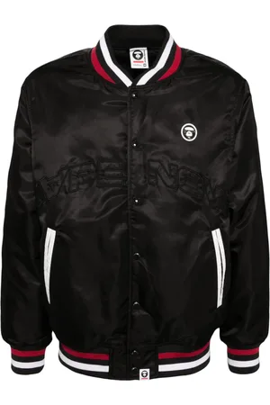 A Bathing Ape Chaqueta bómber con parche del logo