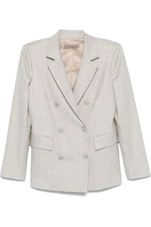 D.EXTERIOR Blazer con motivo pied de poule