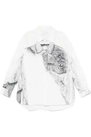 Feng Chen Wang Camiseta con estampado trompe l