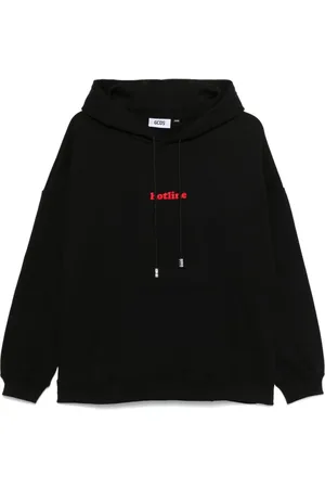 GCDS Sudadera con capucha y bordado Hotline