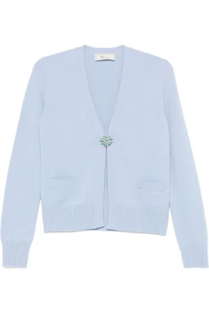BLUMARINE Cárdigan con aplique de cristales