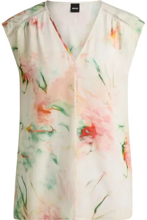 HUGO BOSS Blusa con estampado floral