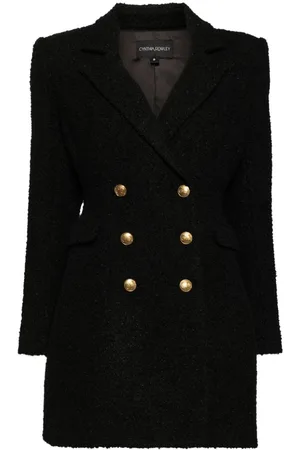 Cynthia Rowley Vestido Bardot de bouclé