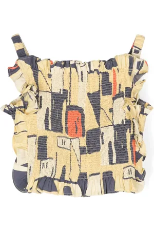 The Animals Observatory Top Goldfinch con estampado geométrico