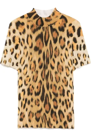 Oscar de la Renta Camiseta con motivo de jaguar